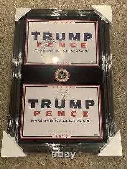 Donald Trump & Mike Pence Signed Posters