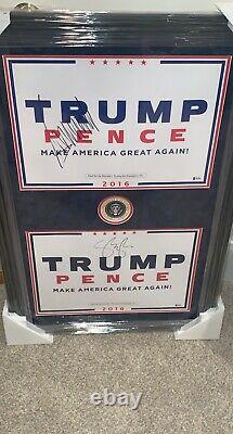Donald Trump & Mike Pence Signed Rally Posters