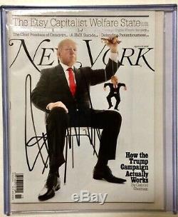 Donald Trump New York Magazine Hand Signed Autographed, in Person 2016 Ohio Rally