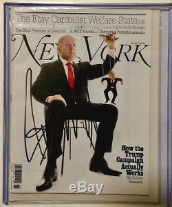 Donald Trump New York Magazine Hand Signed Autographed, in Person 2016 Ohio Rally