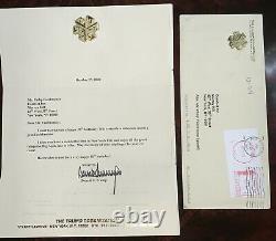 Donald Trump Organization Signed Original Letter 2000 Embossed too President USA