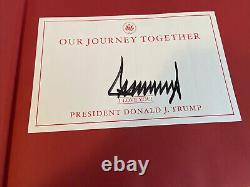 Donald Trump Our Journey Together Book And Book Plate Hand Signed ONE DAY SALE
