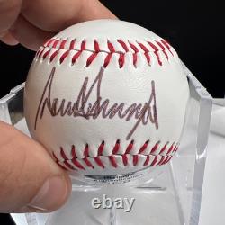Donald Trump PRESIDENT Hand Signed Baseball MAGA POTUS Ball Signature Holo COA