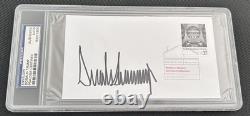 Donald Trump PSA/DNA Certified Signed Envelope President Full Signature
