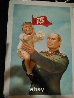 Donald Trump Painting With Putin Political Propaganda One Of A Kind Original