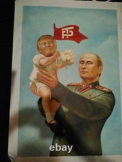 Donald Trump Painting With Putin Political Propaganda One Of A Kind Original