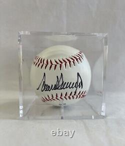 Donald Trump President Rare Hand Signed Autographed Baseball With Case WithCOA