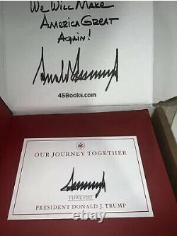 Donald Trump President Signed Auto Our Journey Together Book In Hand 12/29