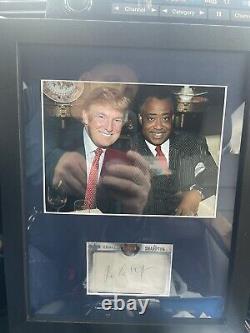 Donald Trump Rev Al Sharpton Photo With Cut Sharpton Signature