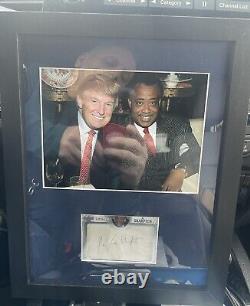 Donald Trump Rev Al Sharpton Photo With Cut Sharpton Signature