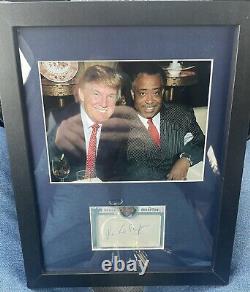 Donald Trump Rev Al Sharpton Photo With Cut Sharpton Signature