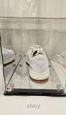 Donald Trump SIGNED AdiPure/Adidas White Golf Shoe with Case (1) PSA COA