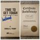 Donald Trump Signed Time To Get Tough Making America #1 Again (2011) Withcoa