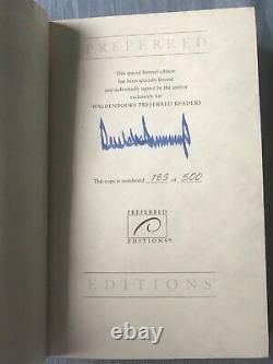 Donald Trump SURVIVING AT THE TOP Limited Edition #183/500 Signed Autograph