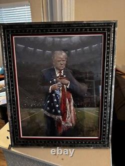 Donald Trump Save America Signed Amazing Piece Of Art? One 1 Of A Kind Very