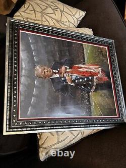 Donald Trump Save America Signed Amazing Piece Of Art? One 1 Of A Kind Very