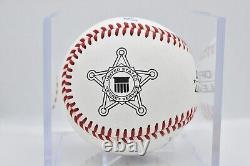 Donald Trump Secret Service Director Randolph Tex Alles Signed Baseball JSA COA