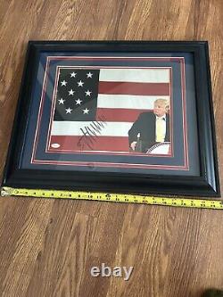 Donald Trump Signed 11 x 14 Photo, JSA, Custom Framed