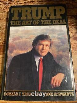 Donald Trump Signed 1987 Hardcover Art Of The Deal See Pics