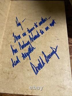 Donald Trump Signed 1987 Hardcover Art Of The Deal See Pics