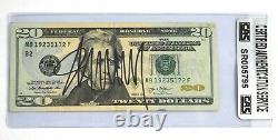 Donald Trump Signed $20 Twenty Dollar Bill CAS Encapsulated 45th President