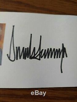 Donald Trump Signed 3 × 5. Index Card, No Coa