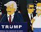 Donald Trump Signed 8x10 Rare Simpsons Photo 45th President Maga Bas Beckett Coa