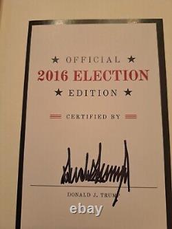 Donald Trump Signed Art Of The Deal 2016 Election Edition Book President