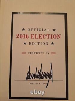 Donald Trump Signed Art Of The Deal 2016 Election Edition Book President