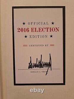 Donald Trump Signed Art Of The Deal 2016 Election Edition Book President