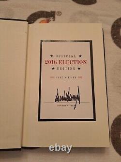 Donald Trump Signed Art Of The Deal 2016 Election Edition Book President