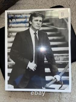 Donald Trump Signed Autograped 8 X 10/singned Best Wishes Rare Full Signature