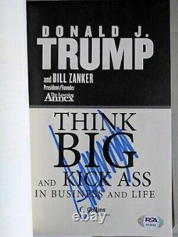 Donald Trump Signed Autograph Book Rare Psa Loa