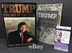 Donald Trump Signed Autograph The Art Of The Deal 1st Edition Book 1987 Jsa Coa