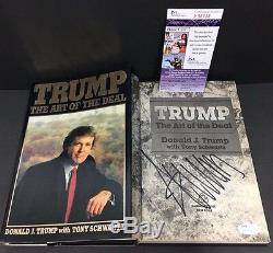 Donald Trump Signed Autograph The Art Of The Deal 1st Edition Book 1987 Jsa Coa