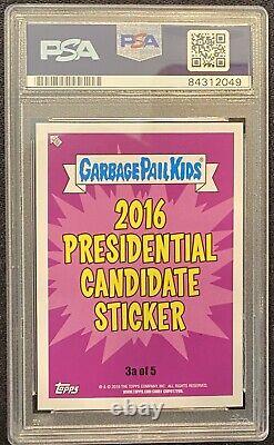 Donald Trump Signed Autograph Vintage Sig. Cut PSA DNA Garbage Pail Kids NM-MT 8