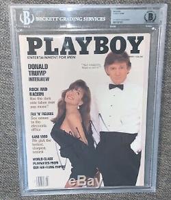 Donald Trump Signed Autographed 1990 Playboy Magazine BAS Beckett