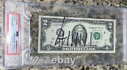 Donald Trump Signed Autographed $2 Two Dollar Bill PSA Slabbed/Encapsulated