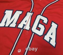 Donald Trump Signed Autographed #47 Baseball Jersey MAGA Flag President withCOA
