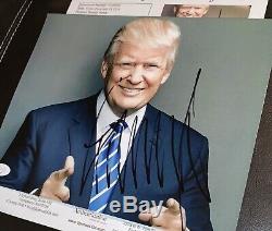 Donald Trump Signed Autographed 8x10 Photo JSA LOA
