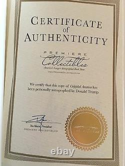 Donald Trump Signed Autographed Book Crippled America Limited Edition 1/1 Gop