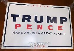 Donald Trump Signed Autographed Campaign Poster