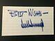 Donald Trump Signed Autographed Card 45th Us President