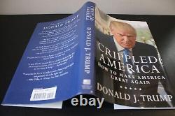 Donald Trump Signed Autographed Crippled America Hardcover Book JSA LOA