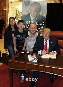 Donald Trump Signed Autographed Hardcover Book Crippled America Jsa Coa Spence
