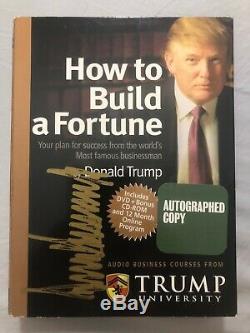 Donald Trump Signed Autographed How To Build A Fortune Trump University DVD