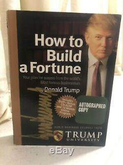 Donald Trump Signed Autographed How To Build A Fortune Trump University DVD