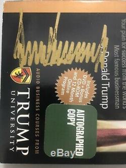 Donald Trump Signed Autographed How To Build A Fortune Trump University DVD