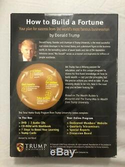 Donald Trump Signed Autographed How To Build A Fortune Trump University DVD
