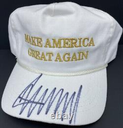 Donald Trump Signed Autographed Make America Great Again Hat President Jsa